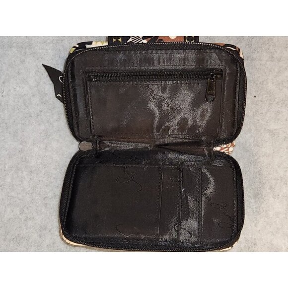 Vera Bradley Cocoa Moss Wristlet Travel Wallet - Picture 3 of 8